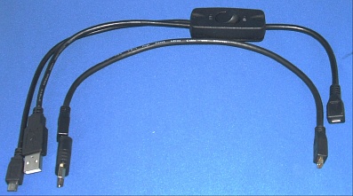 Image of USB/Power & HDMI cable/lead Set Atrix Lapdock to Raspberry Pi 1 B+, Pi 2, Pi 3 etc. plus Real Time Clock with SuperCaps