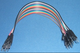Image of GPIO cable/lead (Jumper wires) 20 individual cable plugs Male-Male (20cm)