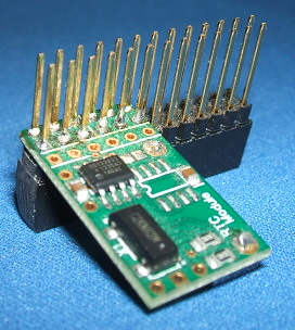 Image of Real Time Clock (RTC) module for the Raspberry Pi, 26Pin Pass-Through Header fitted