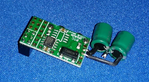 Image of Real Time Clock (RTC) module for the Raspberry Pi with SuperCaps fitted (Ideal for LapDock)