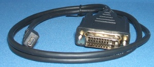 Image of MicroHDMI male to DVI-D plug Cable/lead (1m)