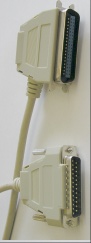 Image of Parallel Printer cable/lead (Centronics) right angled plug (Left handed) (1.8m)
