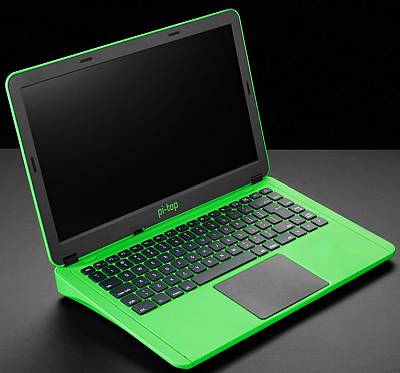 Image of pi-topRO-v2, Green, including 1GB Raspberry Pi Model 3B+ (RISC OS configured)