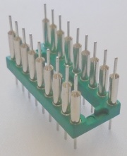 Image of 18pin turned pin DIL header/interconnect (stand off, spacer etc.), Male