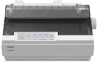 Image of Epson LQ-300+ II Dot Matrix Printer (Refurbished) with USB interface