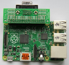 Image of Gert VGA666 adaptor board for Raspberry Pi B+/Pi2/Pi3