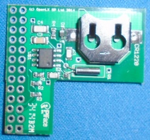 Image of Real Time Clock (RTC) module for the Raspberry Pi (Thin/Shim version)