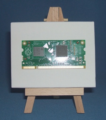 Image of Raspberry Pi Compute Module, Mounted and on a frame!