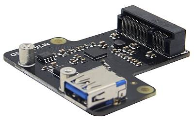 Image of mSATA interface with 32GB SSD Drive for Raspberry Pi (X850 Shield)
