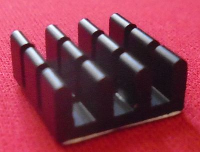 Image of Two Heatsinks (low profile) suitable for Raspberry Pi, PandaBoard or Beagleboard