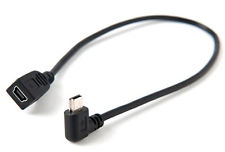Image of Mini USB extension Cable/lead (25cm) right-angle plug