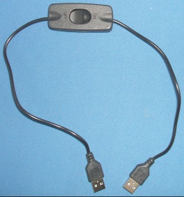 Image of USB A Male to USB A Male Cable/lead (0.5m) Switched