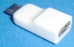 Image of USB Type C Female to microUSB Male, solid adaptor